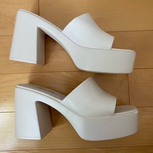 Platform chunky heels